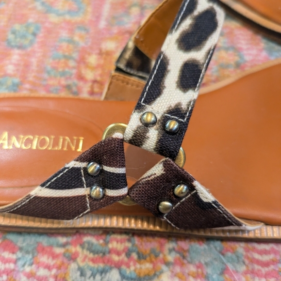 Enzo Angiolini Tan Leopard Print Eajuloah Sandal Size 5.5 - Picture 3 of 5